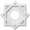 Ekena Millwork Axel Architectural Grade PVC Contemporary Ceiling Medallion, 10"OD x 3"ID x 5 1/2"C x 1"P CMP10AL-03000 - alternate 1